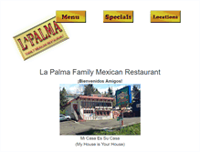Tablet Screenshot of lapalma-mexican-restaurant.com